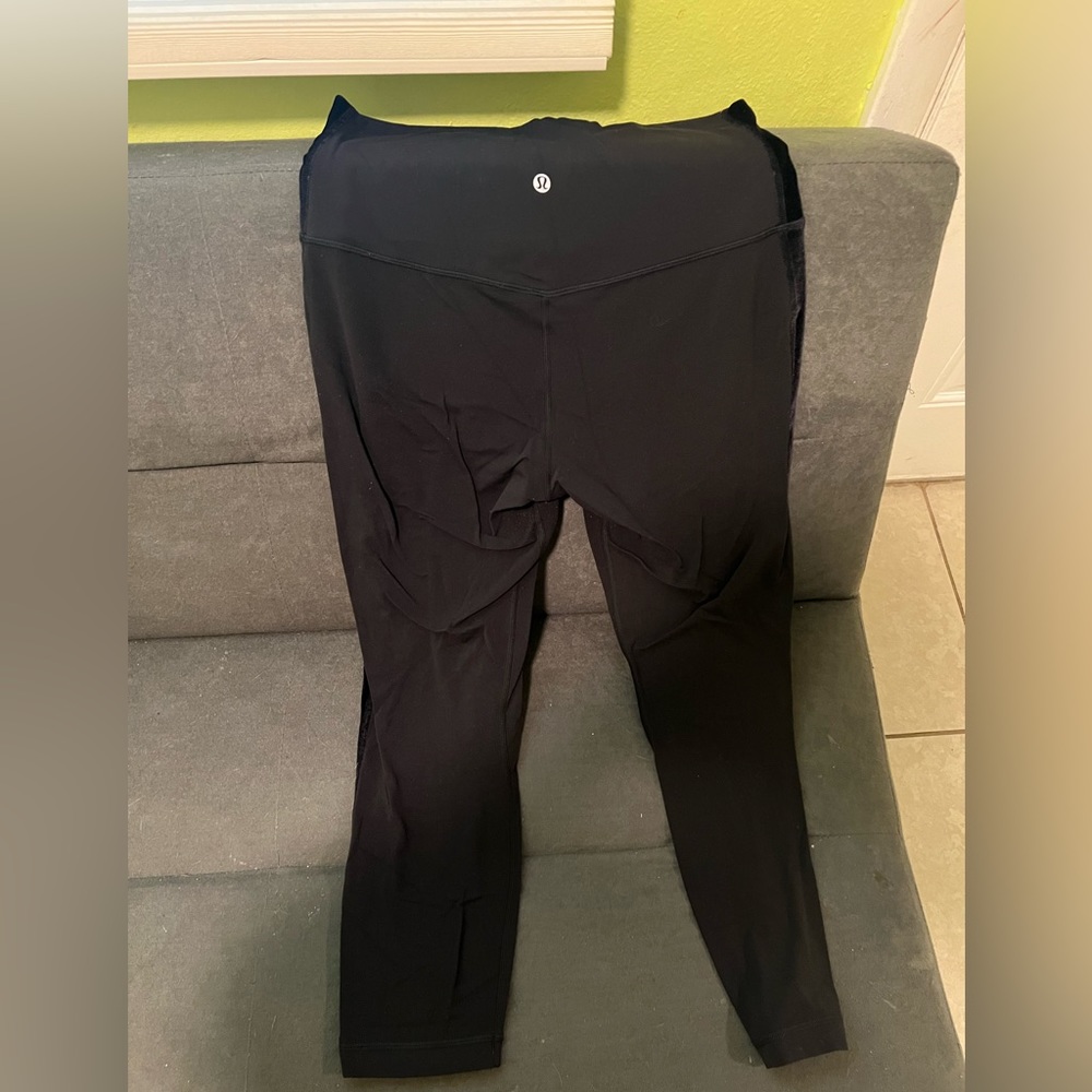 Lululemon align pant with velvet stripe on sides size 10